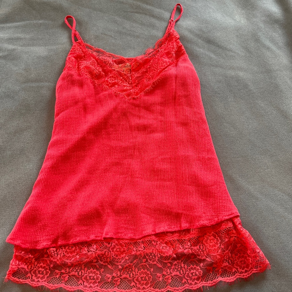 Womens coral Davi&Dani small tank top